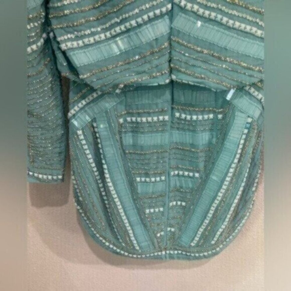 New ASOS Beaded Feminine Party Extravagant Cocktail Luxury Event Mini Dress - Picture 12 of 14